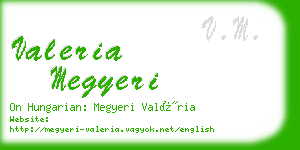 valeria megyeri business card